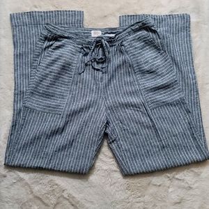 Striped Linen Pants by Laundry